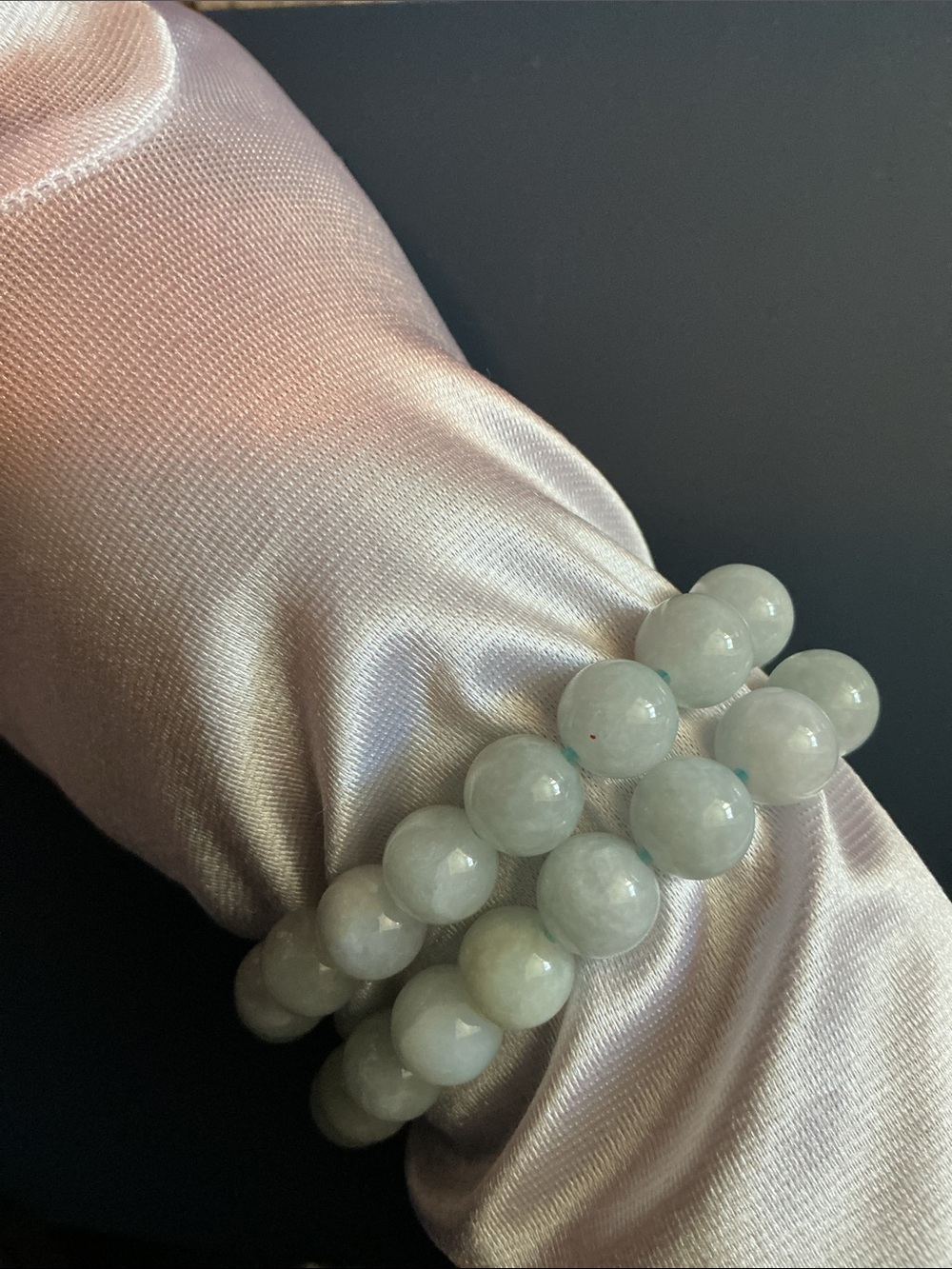 White Jade in Stretch Bracelet Set - Women's Jewelry